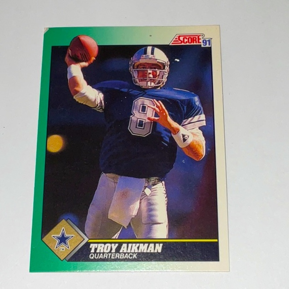 1991 Score #225 Troy Aikman Dallas Cowboys Football Card